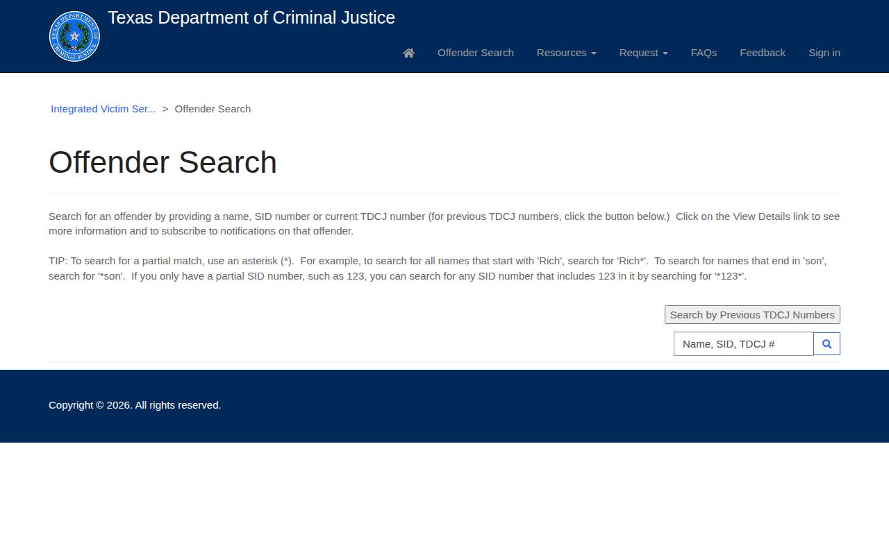 Wise County records path to the Texas Department of Criminal Justice offender search